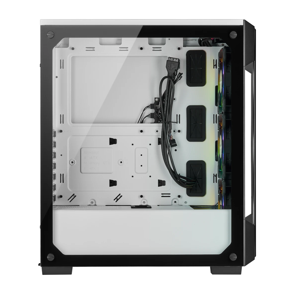 CORSAIR iCUE 220T RGB Mid Tower Case - White