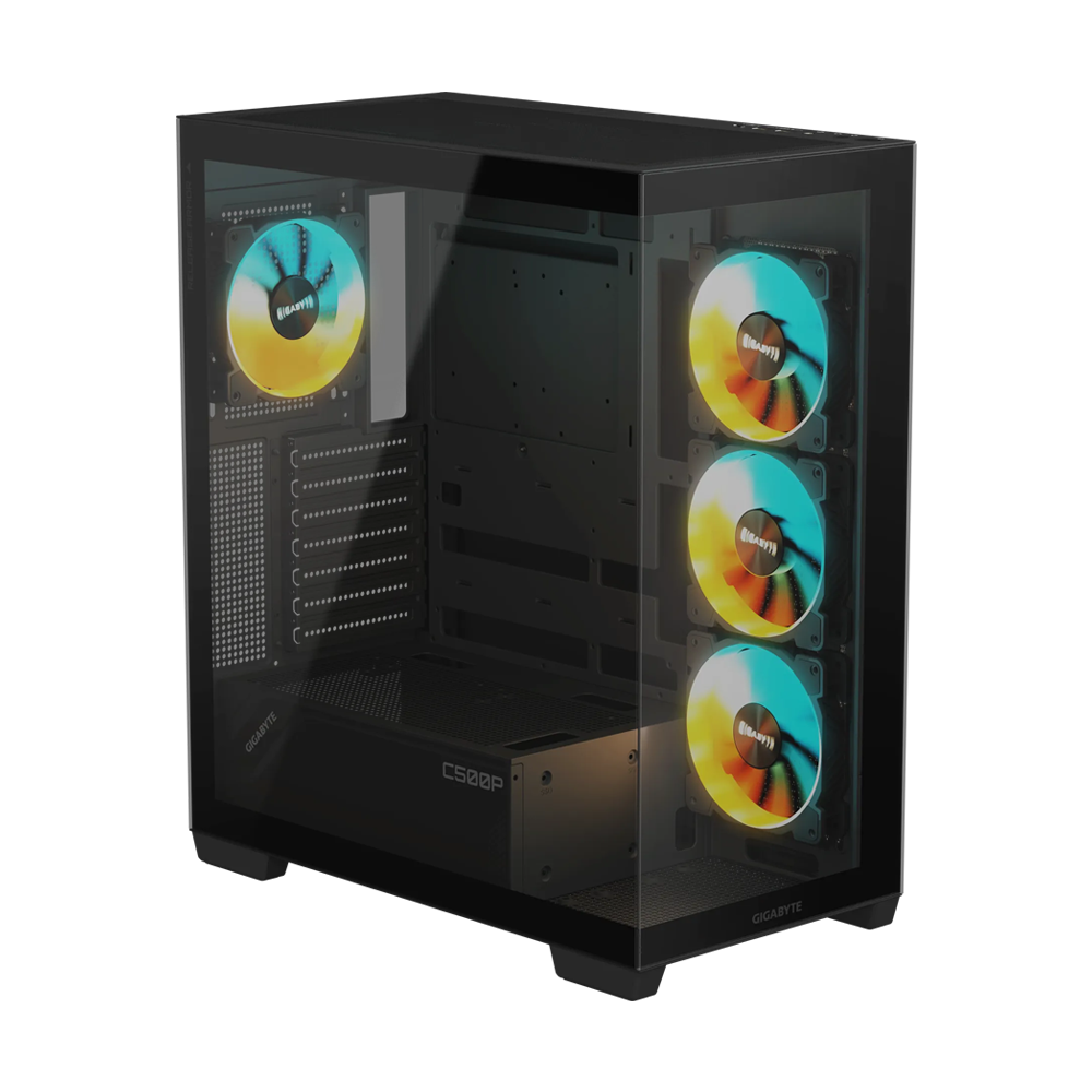 GIGABYTE C500 PANORAMIC STEALTH Mid Tower Case - Black