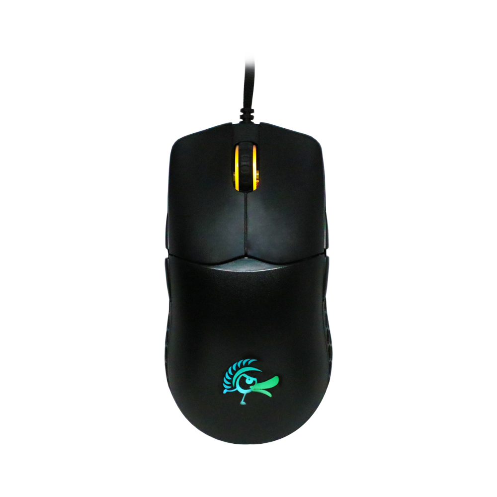 DUCKY FEATHER RGB Wired Hauno Switches Gaming Mouse - Black