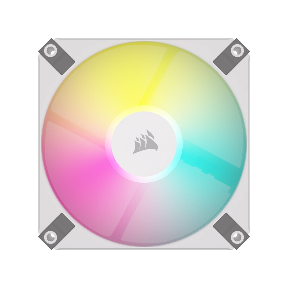 CORSAIR iCUE AF120 RGB SLIM 120mm PWM Twin Pack - White