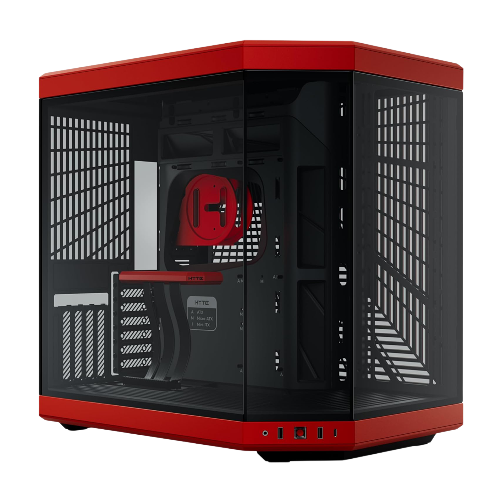 HYTE Y70 Standard Edition Case Without Fans - Black/Red