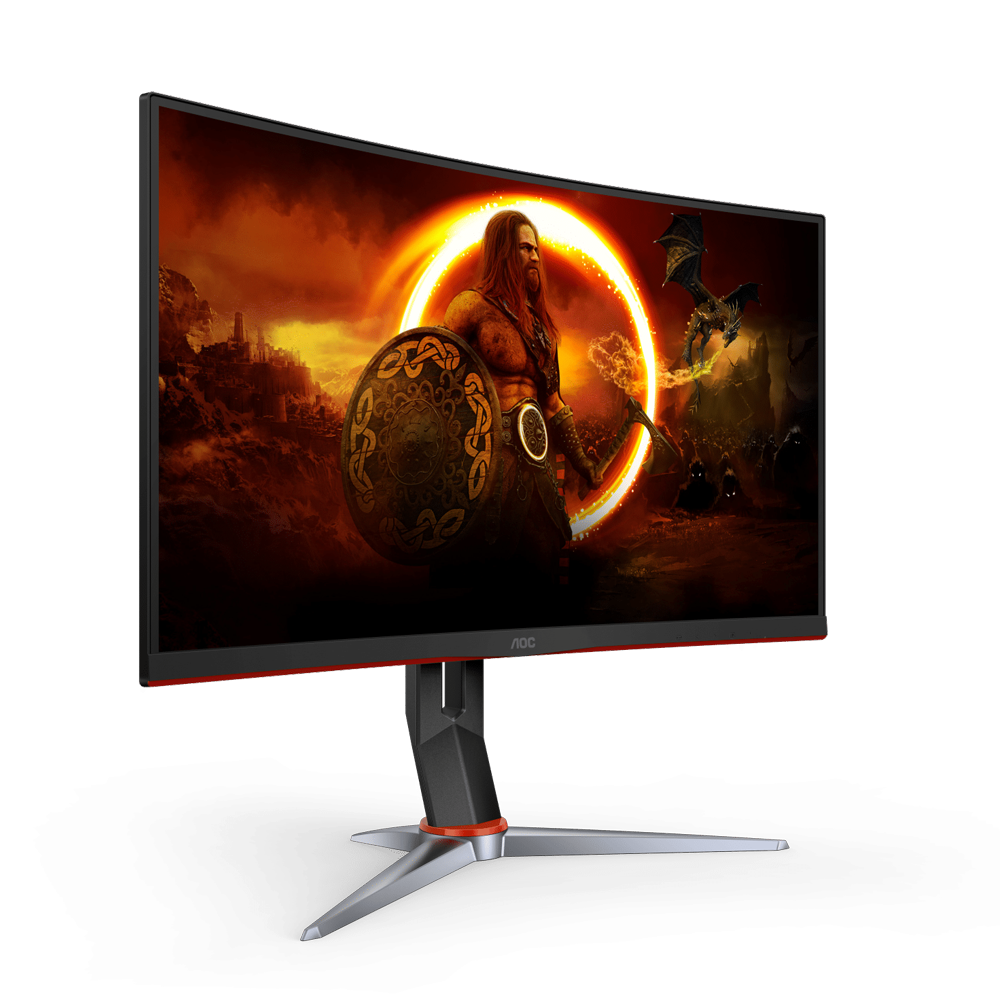 AOC C24G2 24 Inch 165Hz FHD Curved Gaming Monitor - Black
