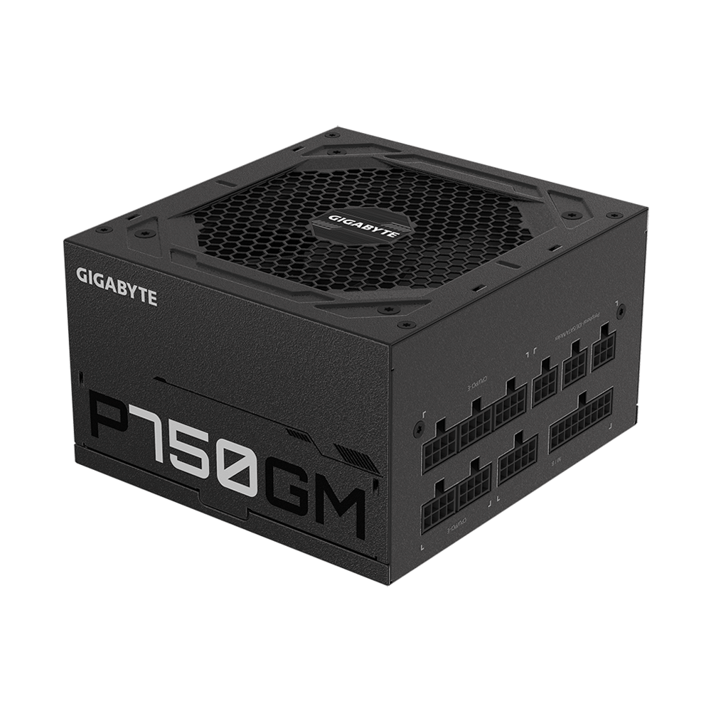 GIGABYTE GP750GM GOLD 750W Fully Modular Power Supply - Black