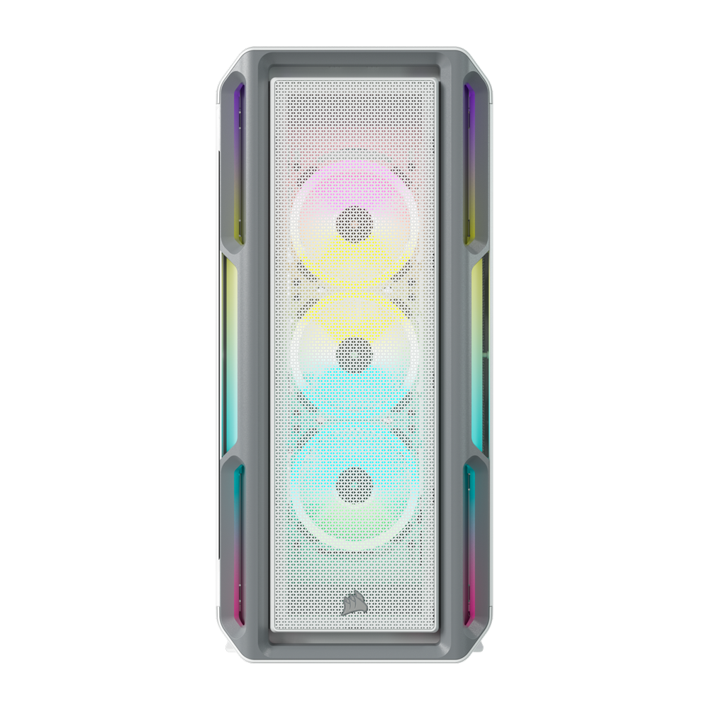CORSAIR iCUE 5000T RGB Tempered Glass Mid-Tower ATX Case - White