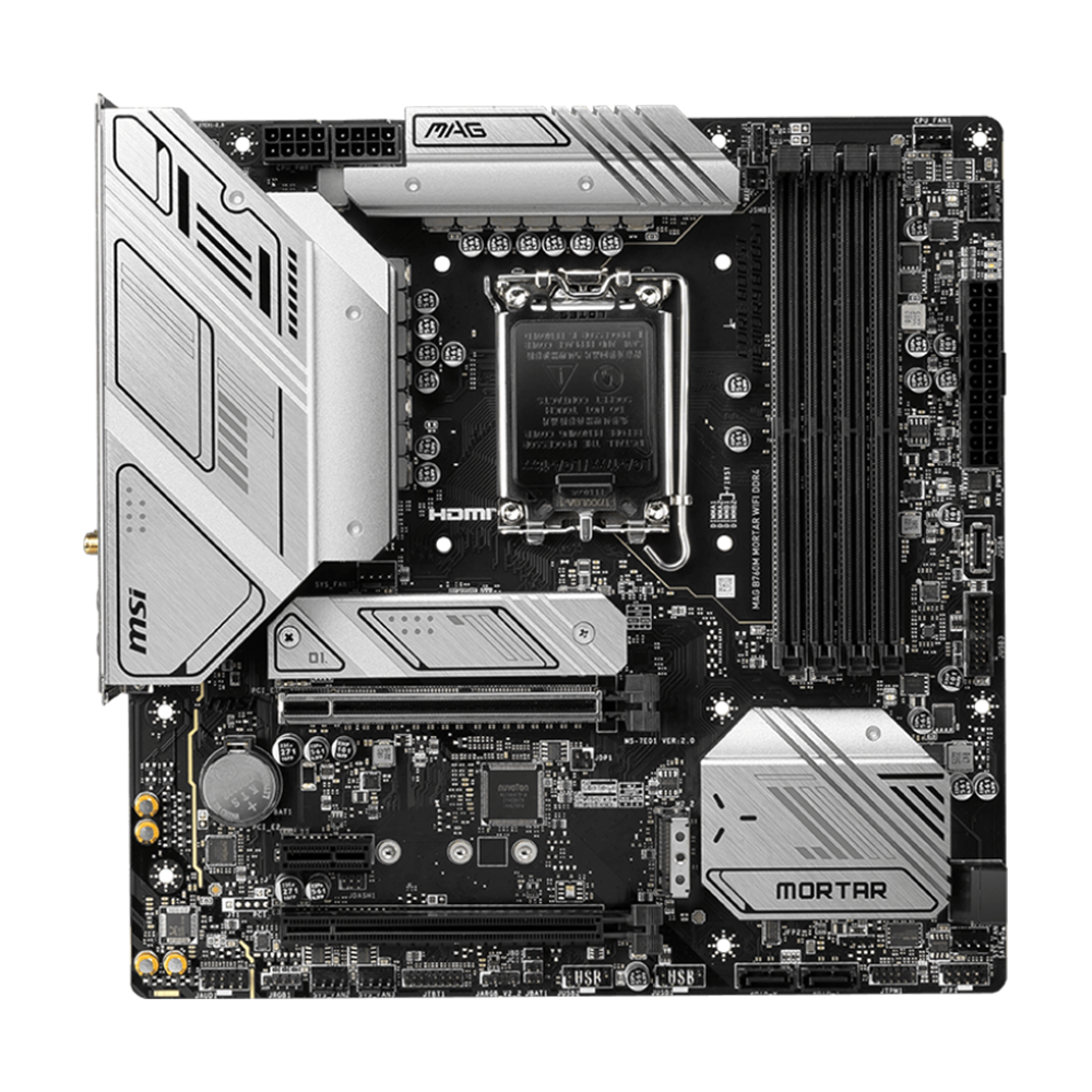 MSI MAG B760M MORTAR WIFI DDR4 mATX Motherboard - Black