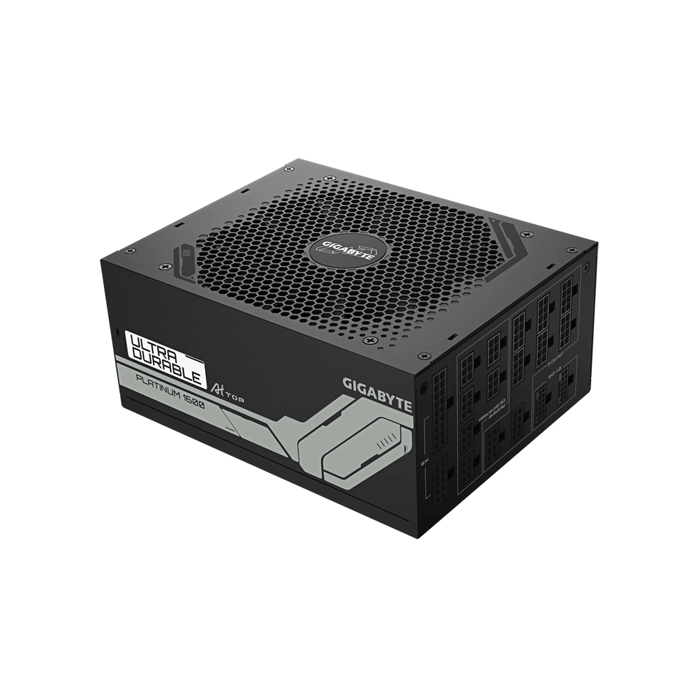 GIGABYTE UD1600PM 1600W 80 PLUS Platinum ATX 3.1 PCIe Gen 5.0 Fully modular Power Supply - Black