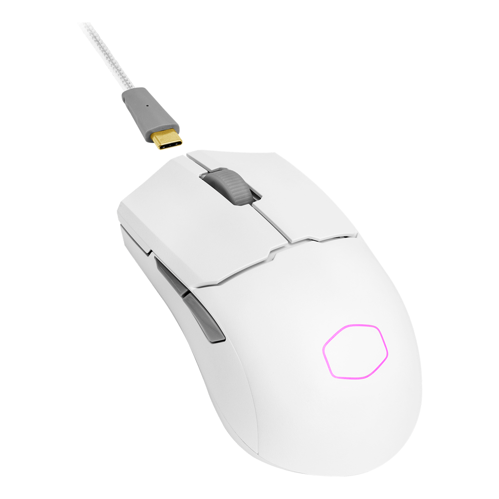 COOLER MASTER MM712 HYBRID RGB Wired Gaming Mouse - White