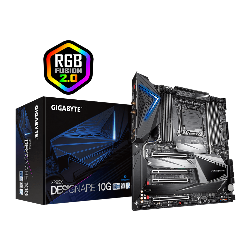 GIGABYTE X299X DESIGNARE 10G E-ATX Motherboard - Black
