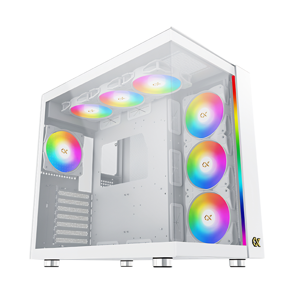 XIGMATEK AQUA ULTRA AIR ARCTIC ARGB Atx Case - White