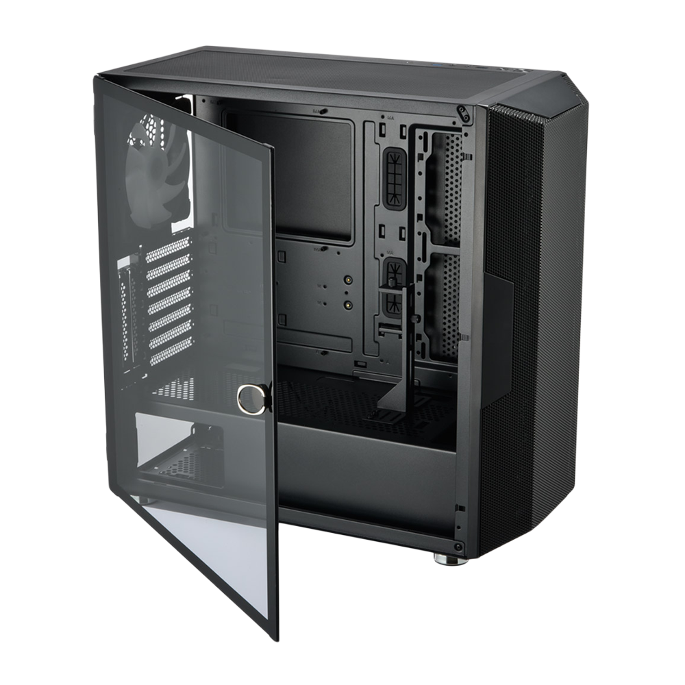 FSP CUT592 4 RGB Fans ATX Case - Black