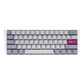 DUCKY ONE 3 MINI PBT HOT SWAP Blue Switch Cherry RGB Wired Mechanical Gaming Keyboard Arabic - Mist Grey