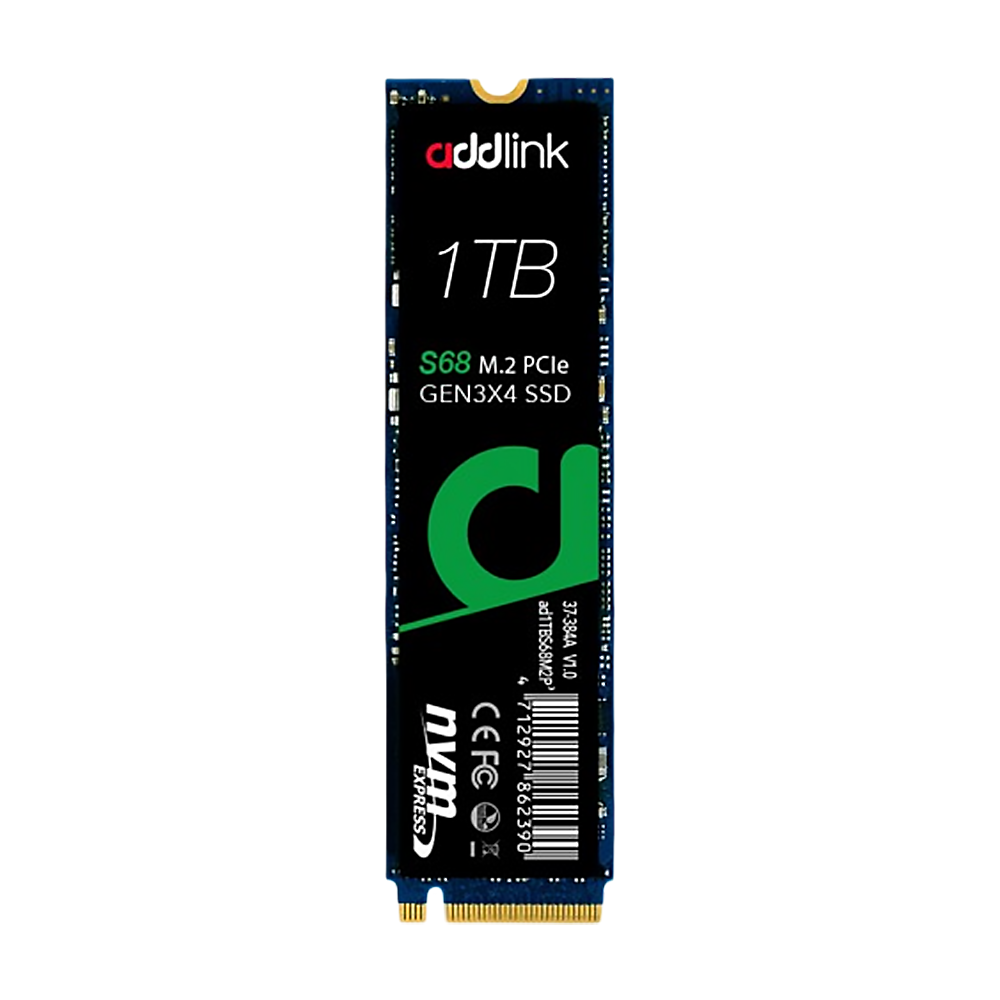 Addlink S68 M.2 2280 NVMe SSD,(R-2500MBs, W-2100MBs)-1TB