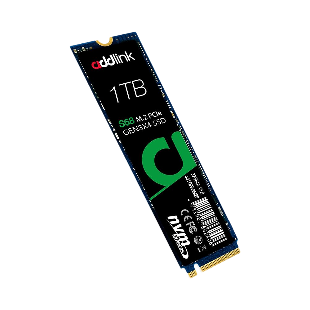 Addlink S68 M.2 2280 NVMe SSD,(R-2500MBs, W-2100MBs)-1TB