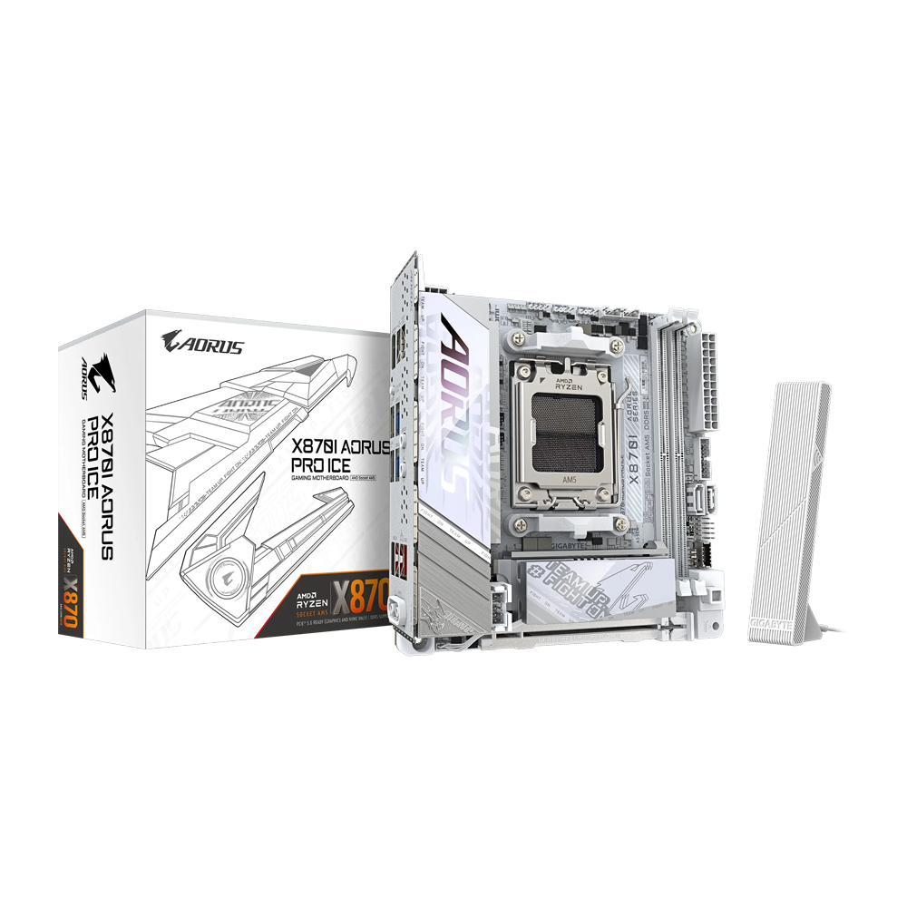 GIGABYTE X870I AORUS PRO ICE DDR5 Motherboard - White