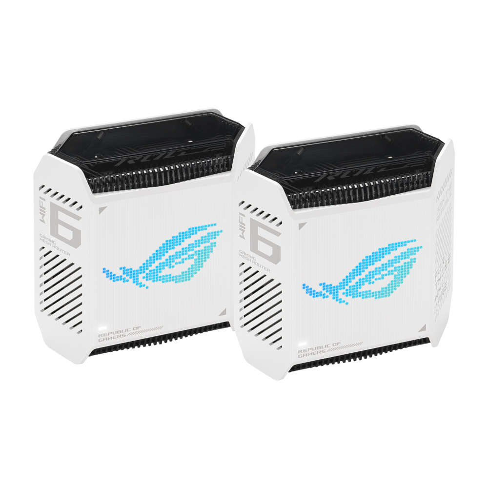 ASUS ROG Rapture GT6 Whole Home Mesh Wi-Fi 6 2-Pack System - Moonlight White