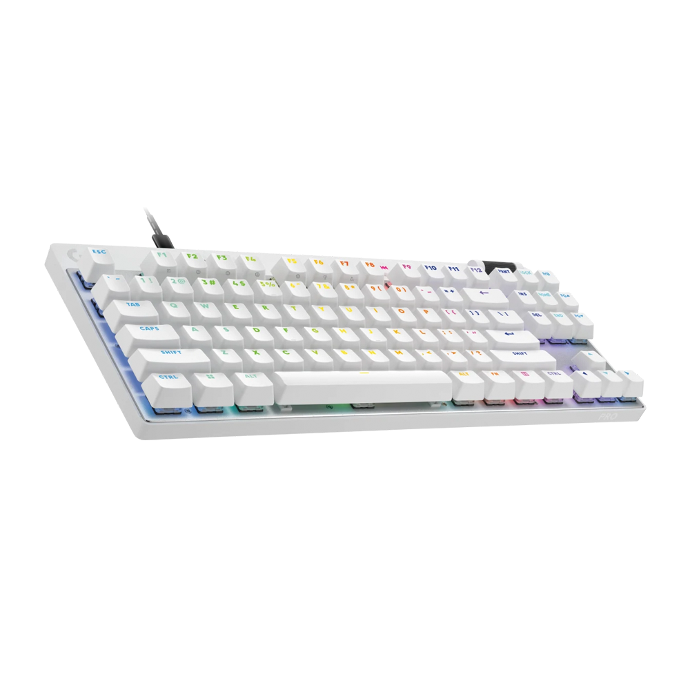 LOGITECH PRO X TKL RAPID Wired Gaming Keyboard - White