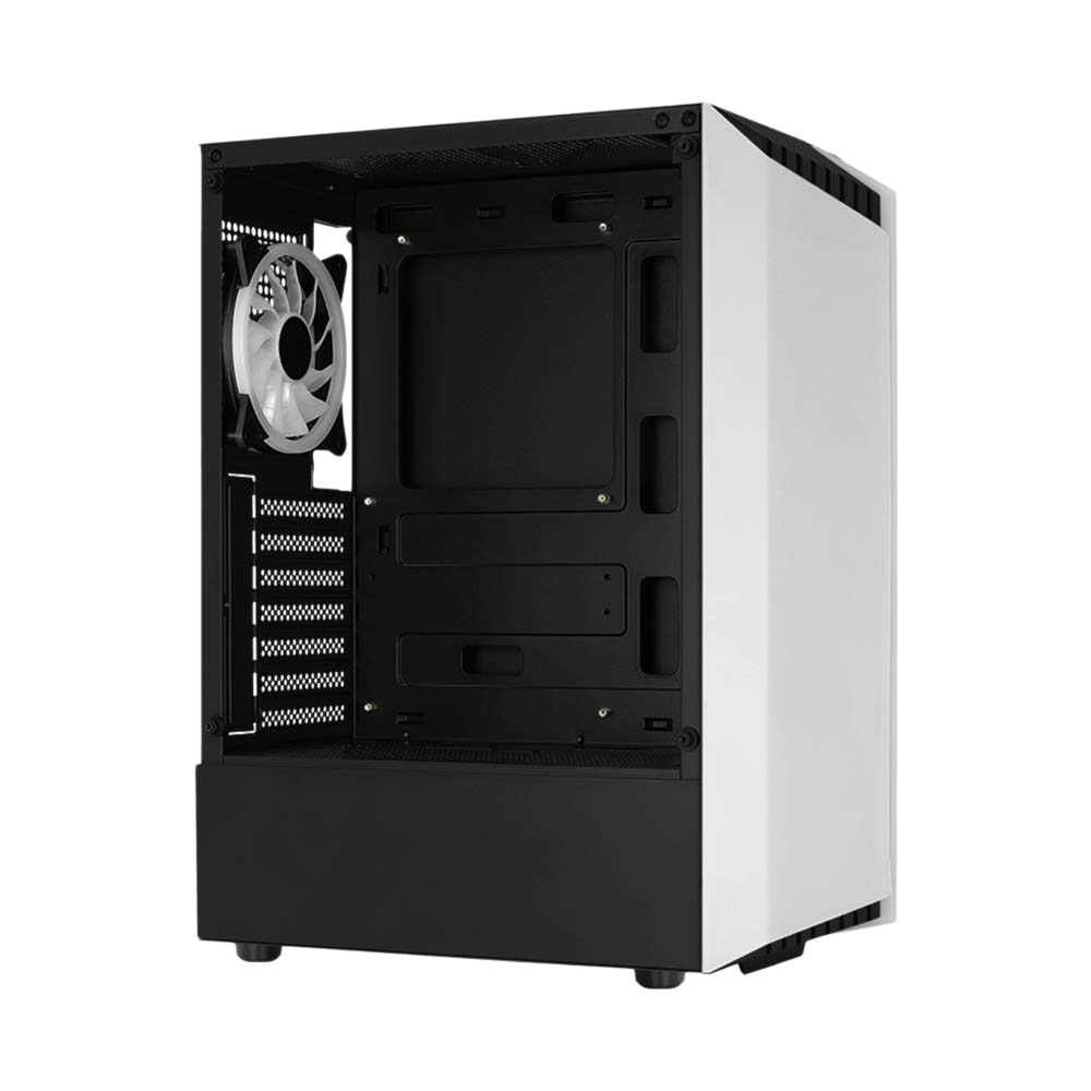 Aerocool Bionic RGB Mid Tower Glass Edition Gaming Case - White