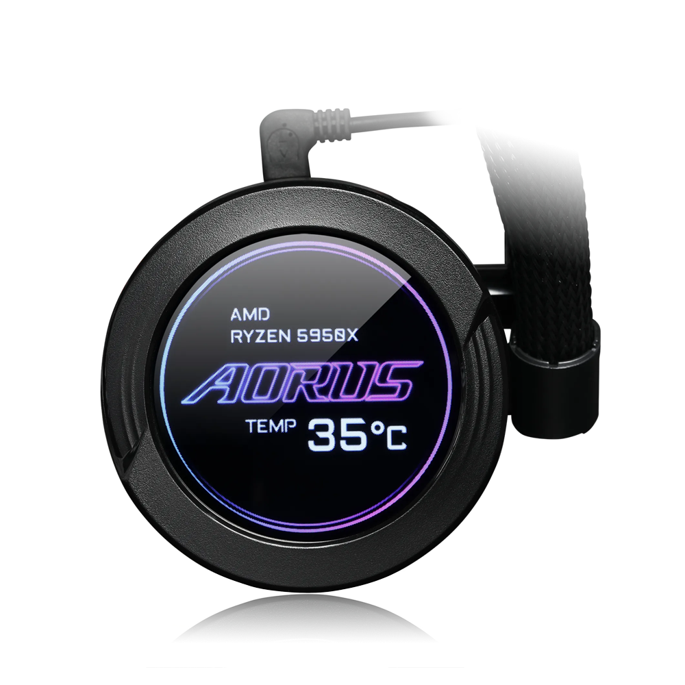 GIGABYTE AORUS WATERFORCE X 280 ARGB AIO CPU Liquid Cooler - Black
