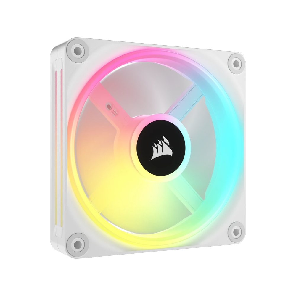 CORSAIR iCUE LINK QX120 RGB 120mm PWM Case Fan Expansion Kit - White
