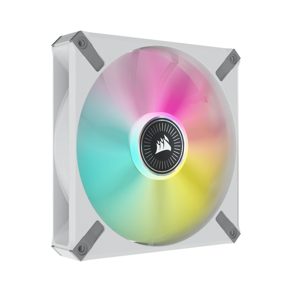 CORSAIR iCUE ML140 RGB ELITE Premium 140mm PWM Magnetic Levitation Fan - White