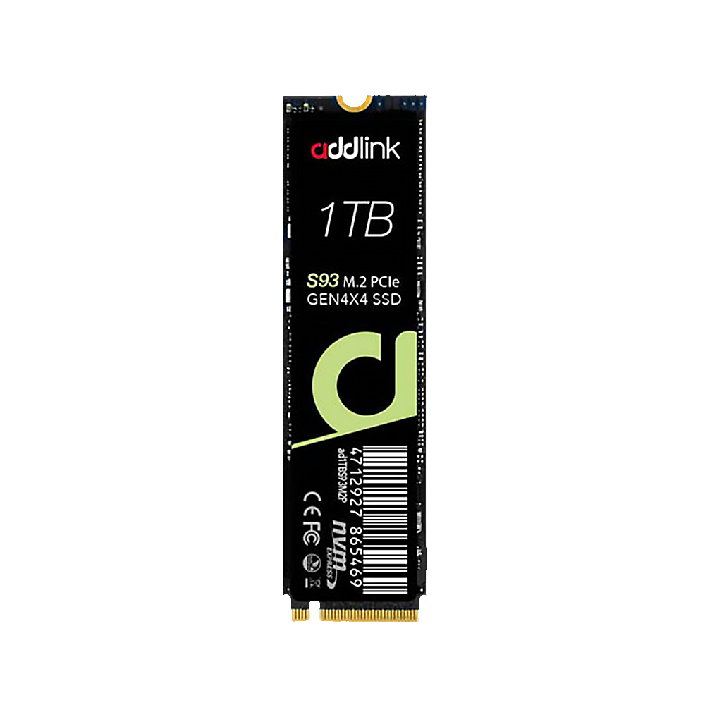 ADDLINK M.2 2280 PCIe GEN4X4 NVMe 1.4 (Up to R:7200 , W:6100) - 1TB