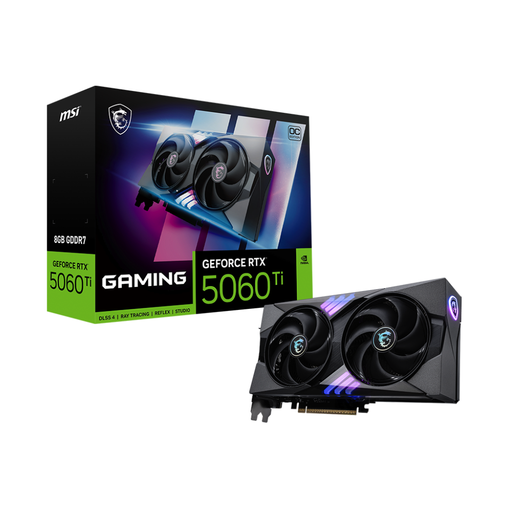 MSI GeForce RTX 5060 Ti 8GB GAMING OC Graphic Card - Black