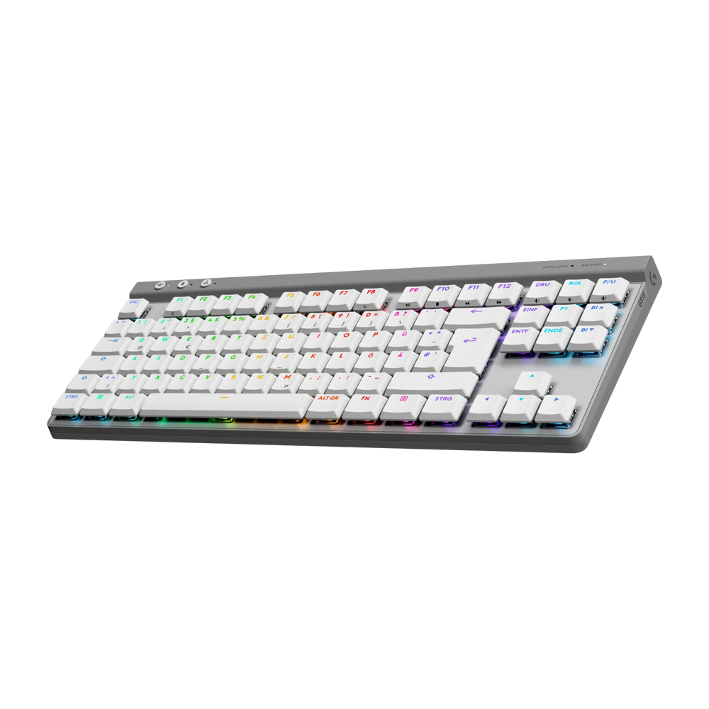 LOGITECH G515 LIGHTSPEED TACTILE TKL Low Profile RGB Wireless Gaming Keyboard - White