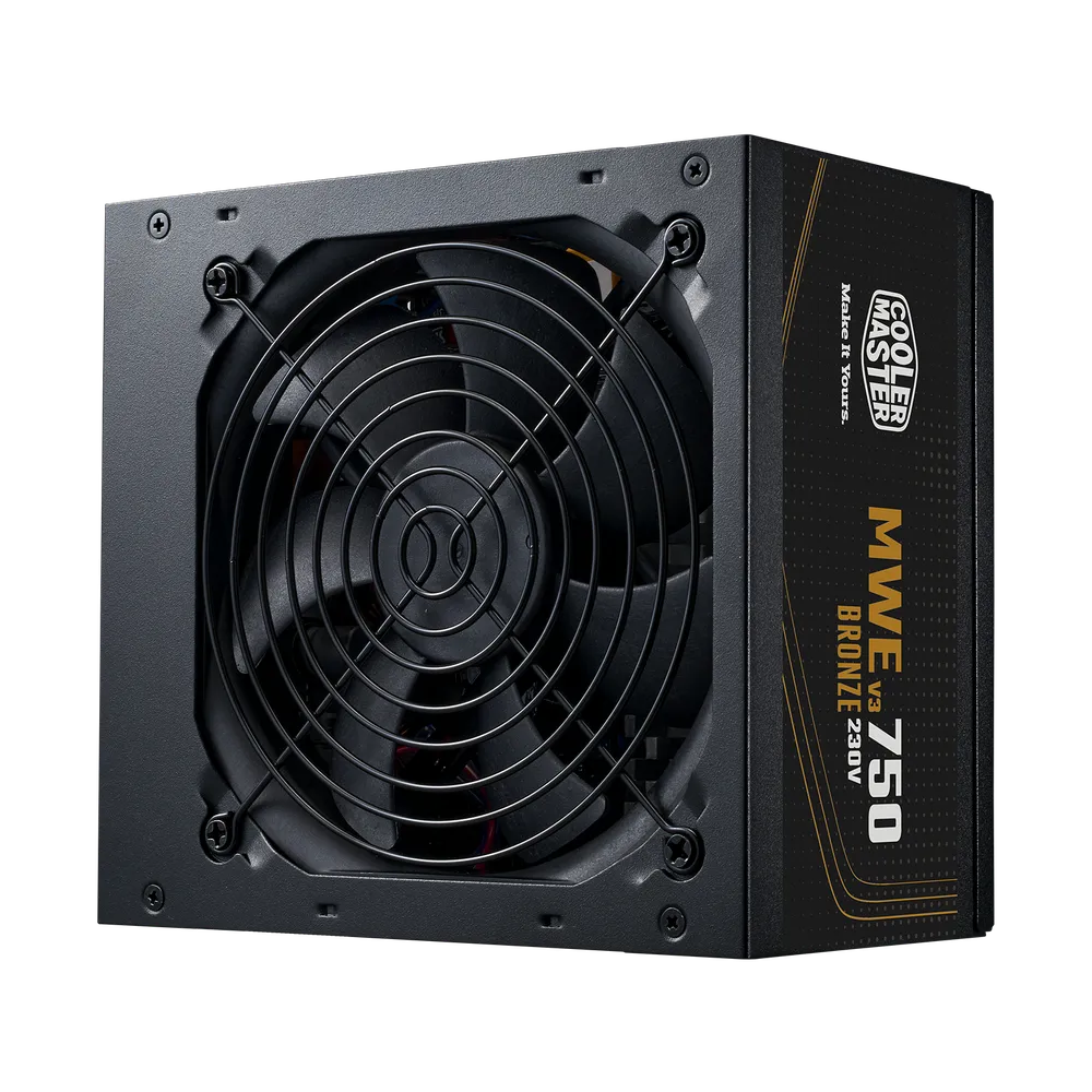 Cooler Master MWE 750W V3 ATX 3.1 80 Plus Bronze Power Supply - Black
