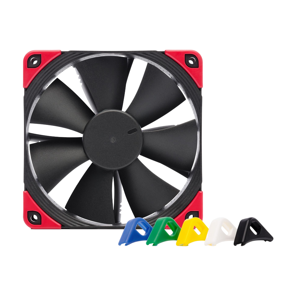 NOCTUA NF-F12 PWM Chromax 120mm Premium Silent Fan with Swappable pads - Black