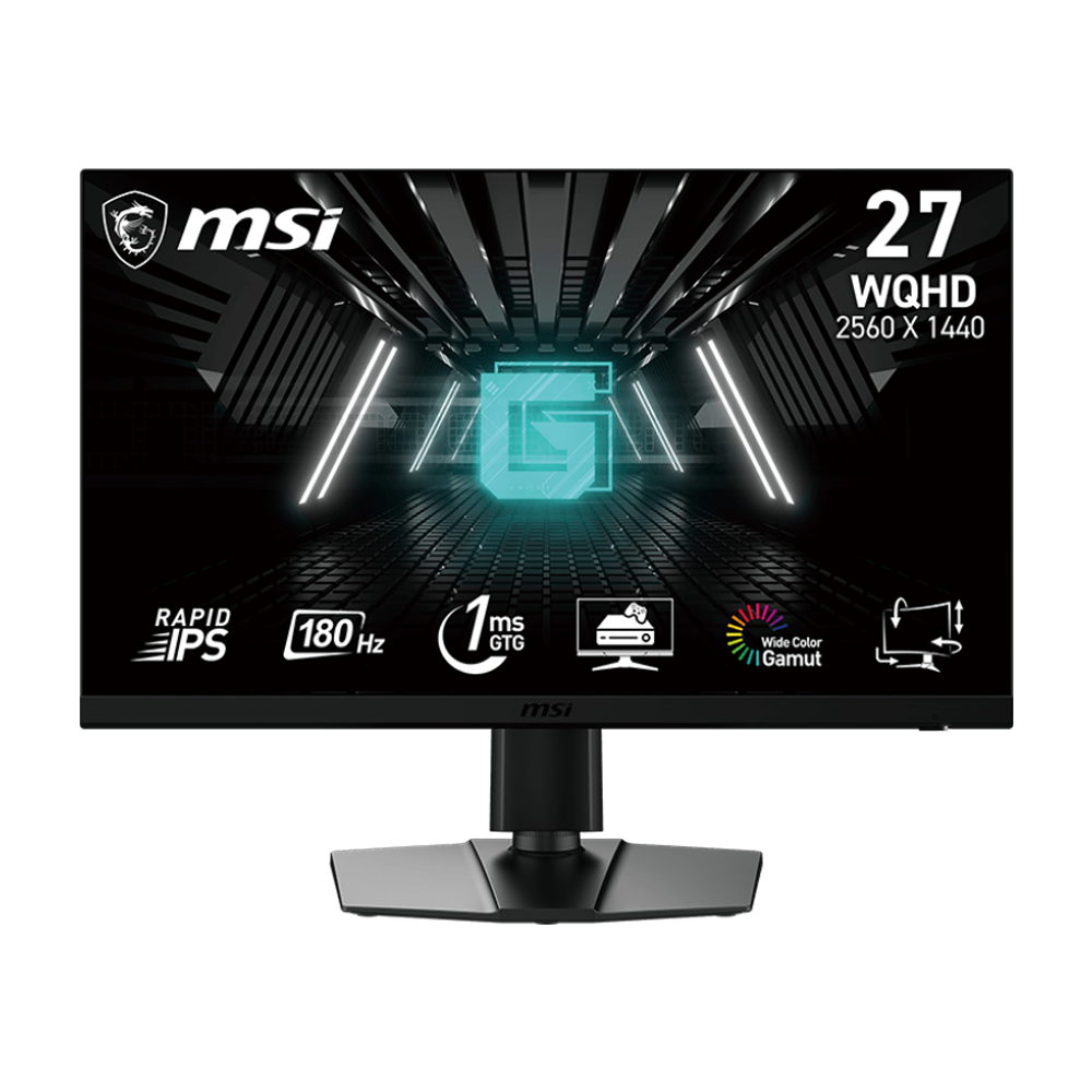 MSI G272QPF E2 27 Inch 180Hz 1ms WQHD 2xHDMI IPS Gaming Monitor - Black