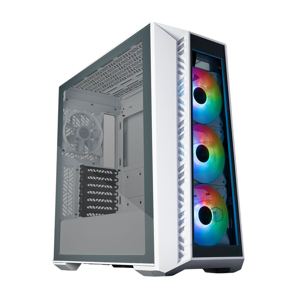Cooler Master MasterBox MB520 Mesh ARGB ATX Mid Tower Case - White