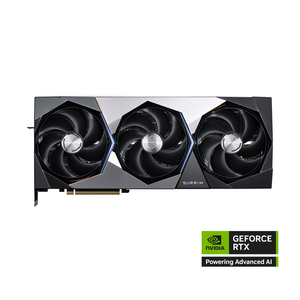 MSI GeForce RTX 5090 32GB SUPRIM SOC Graphic Card - Black