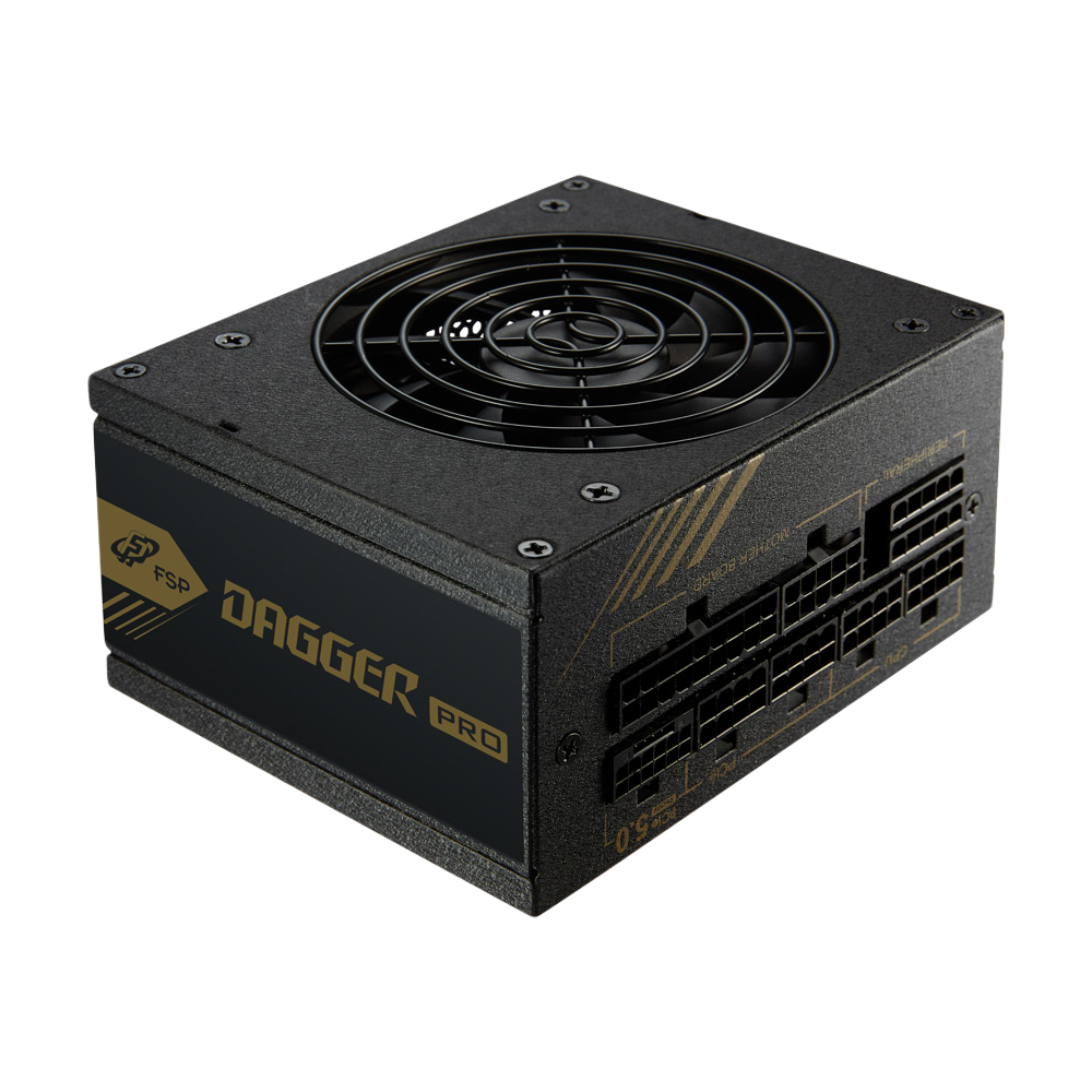 FSP DAGGER PRO 850W 80+ Gold PCIe 5.0 Power Supply - Black