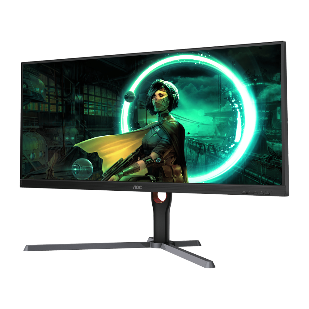 AOC U34G3XM 34 Inch 144Hz WQHD HDMI 2.0 1ms Gaming Monitor - Black