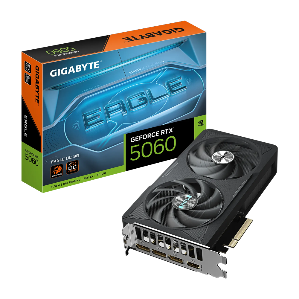 GIGABYTE GeForce RTX 5060 EAGLE OC 8GB Graphic Card - Black
