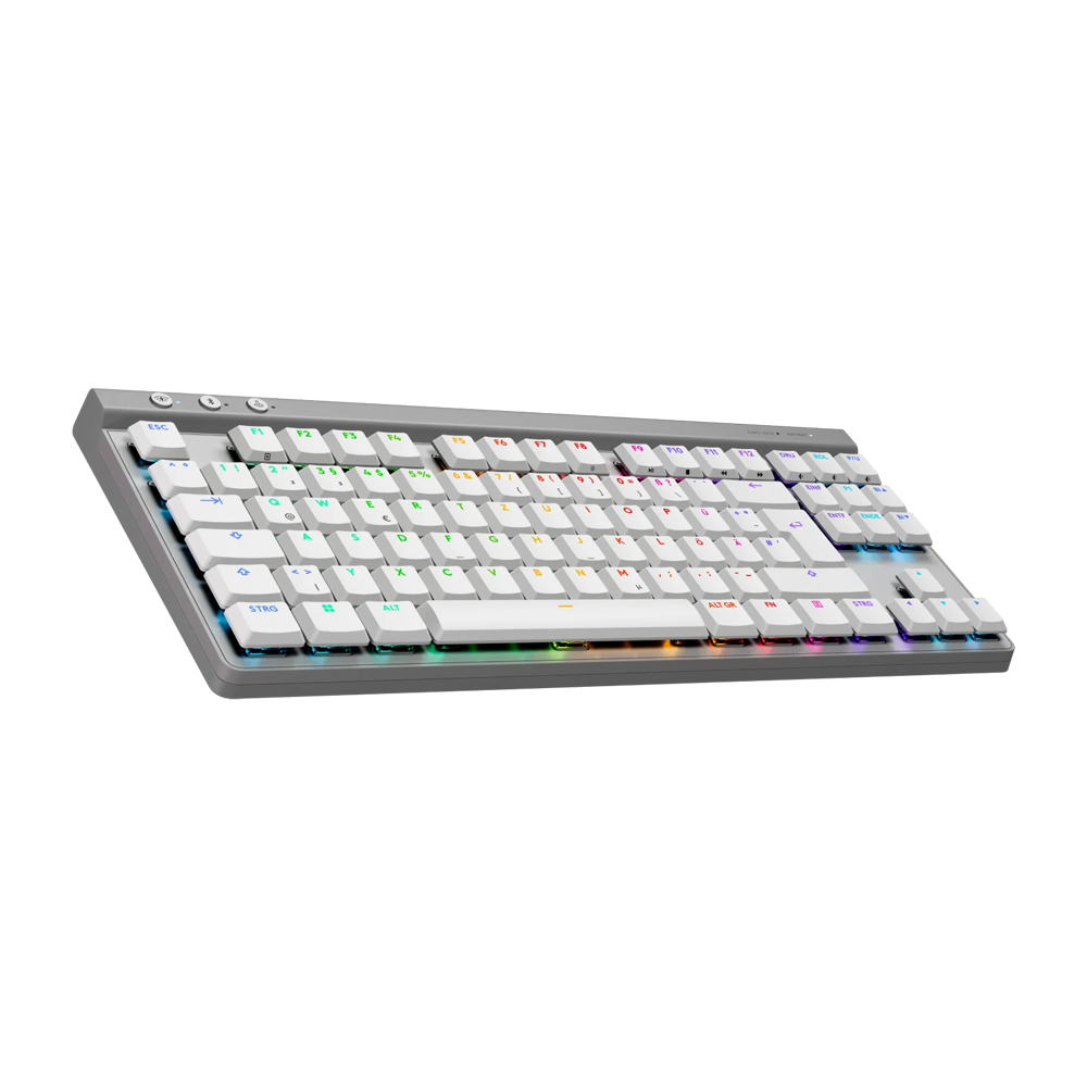 LOGITECH G515 LIGHTSPEED TACTILE TKL Low Profile RGB Wireless Gaming Keyboard - White