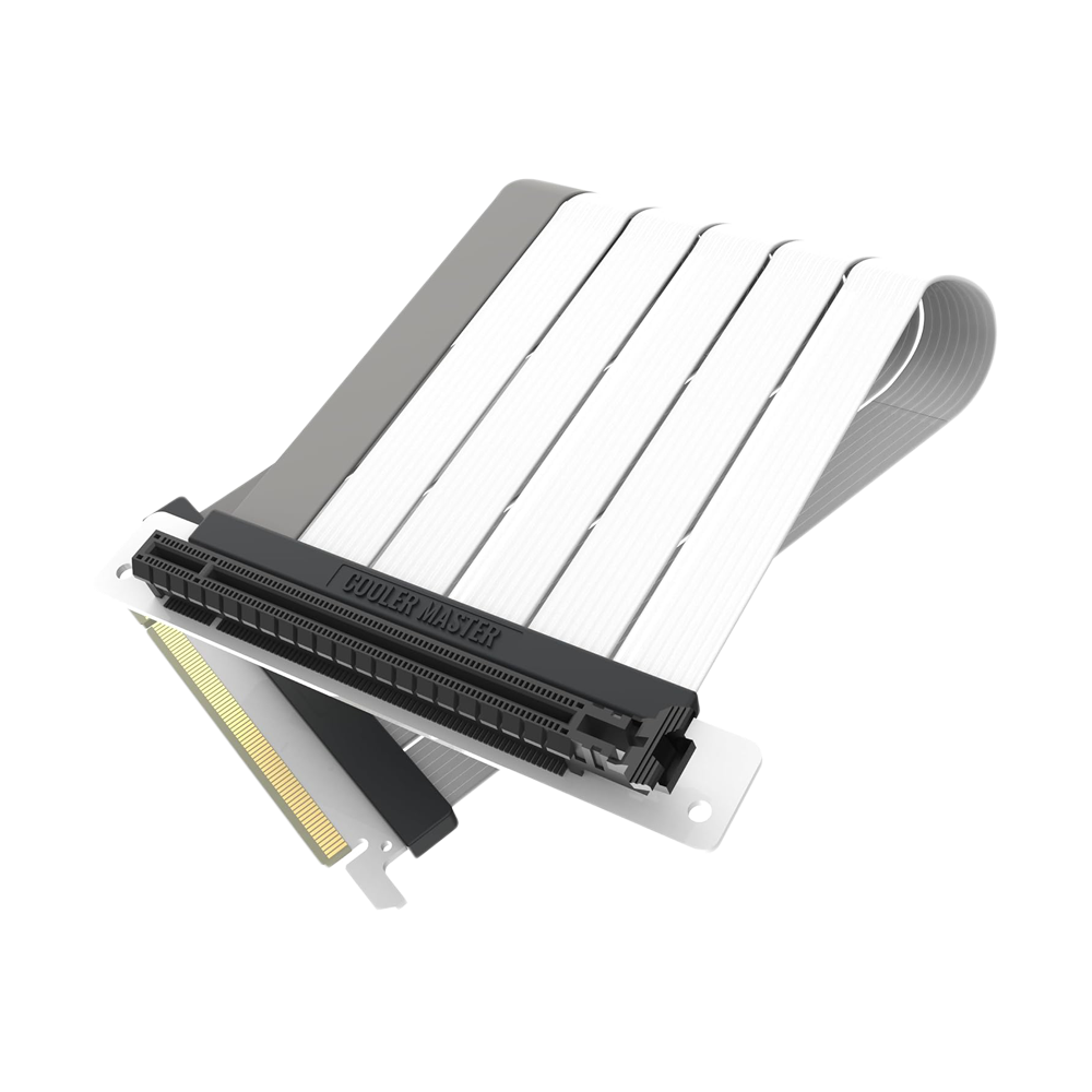 COOLER MASTER RISER CABLE PCIE 4.0 X16 - 200MM V2 Master Accessory - White