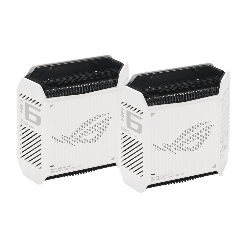 ASUS ROG Rapture GT6 Whole Home Mesh Wi-Fi 6 2-Pack System - Moonlight White