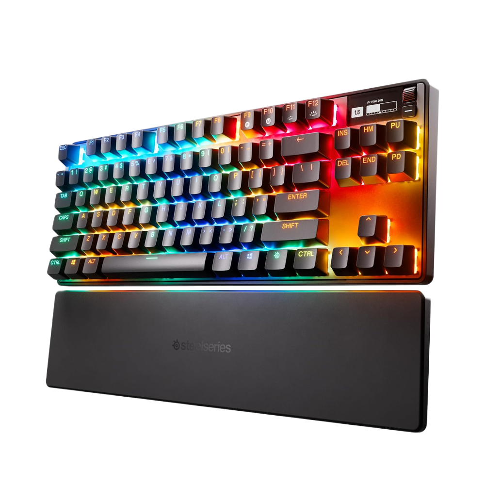 STEELSERIES APEX PRO TKL RGB HyperMagnetic Switch Wireless Mechanical Keyboard - Black