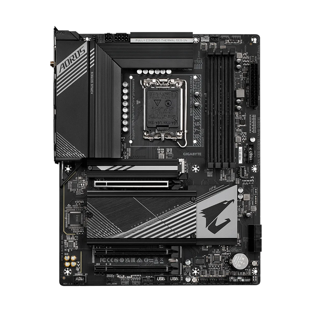 GIGABYTE B760 A ELITE AX DDR4 ATX Motherboard - Black