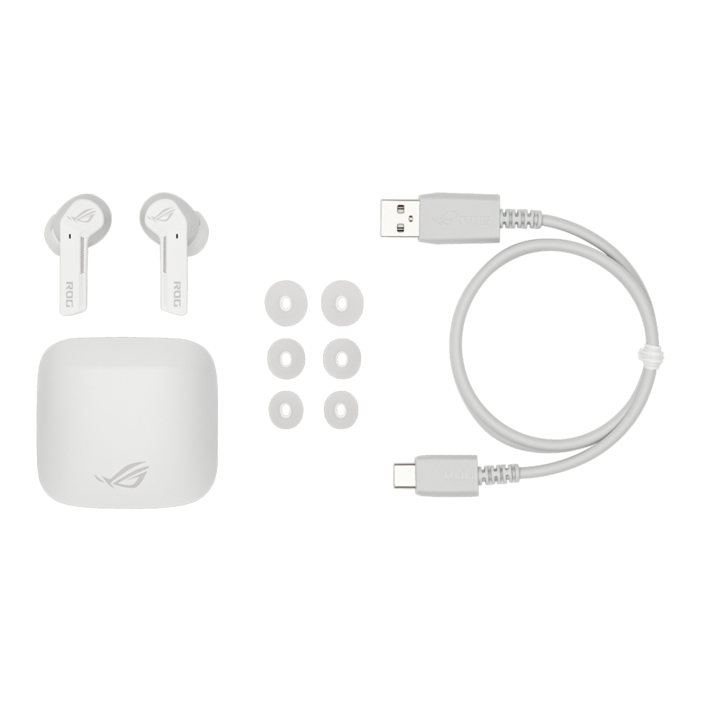 ASUS ROG Cetra True Wireless Moonlight Headphones - White