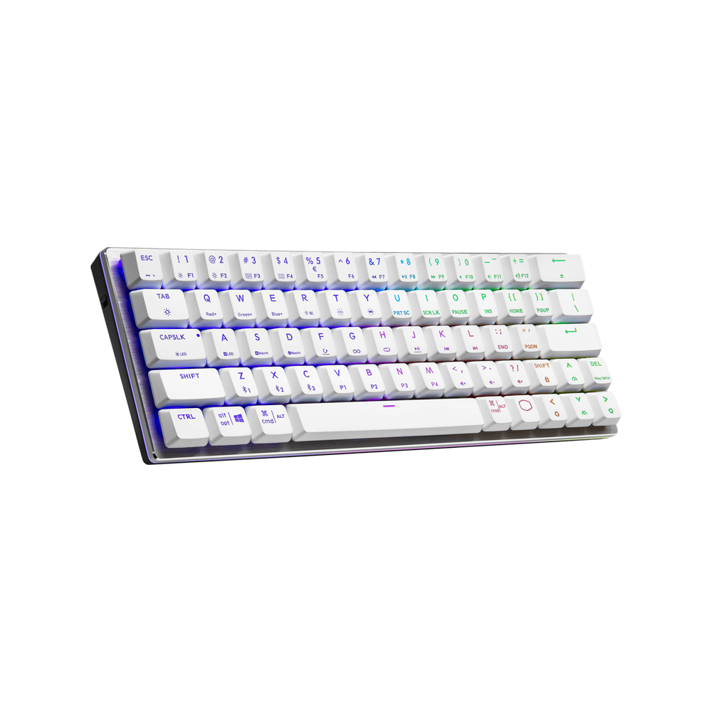 Cooler Master SK622 RGB Wireless Low Profile Mechanical Blue Switch Keyboard - White