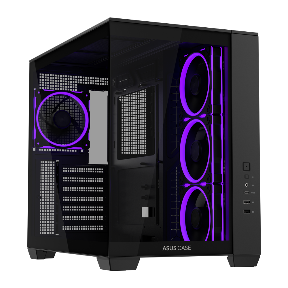 ASUS A32 PLUS ARGB Mid Tower Case - Black