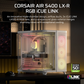 CORSAIR AIR 5400 LX-R RGB LINK Tempered Glass Mid Tower ATX Case - White