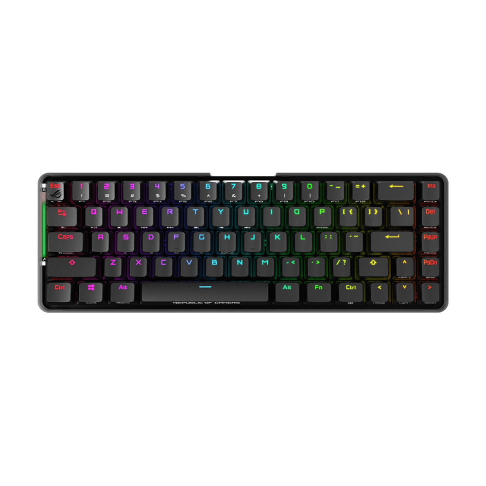 ASUS M601 ROG FALCHION 65% RGB Red Cherry ABS Wireless Mechanical Gaming Keyboard Arabic - Black