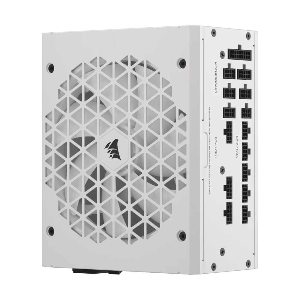 CORSAIR RM1000x 1000W 80 Plus Gold Shift Fully Modular Low Noise Side Connectors Power Supply - White