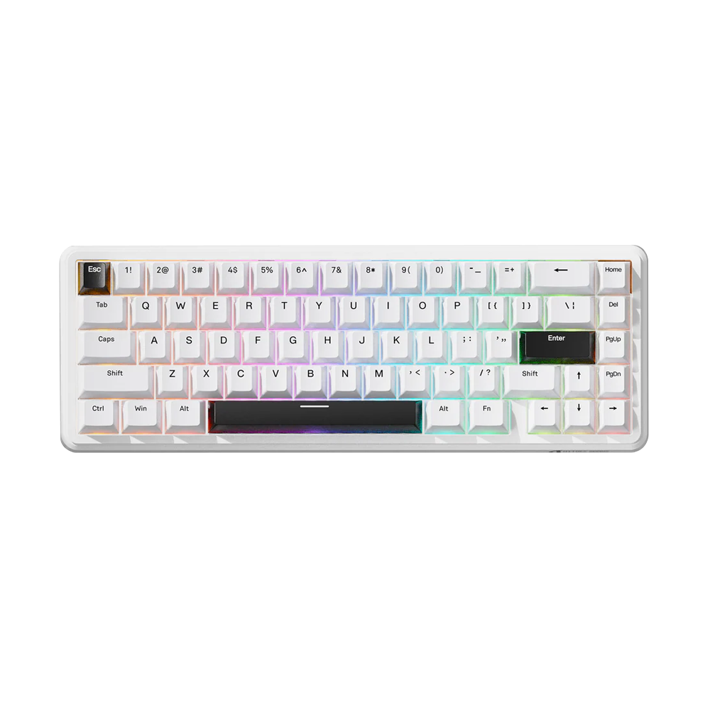 ATTACK SHARK X65 HE Magnetic Switch Wired Gaming Keyboard - White