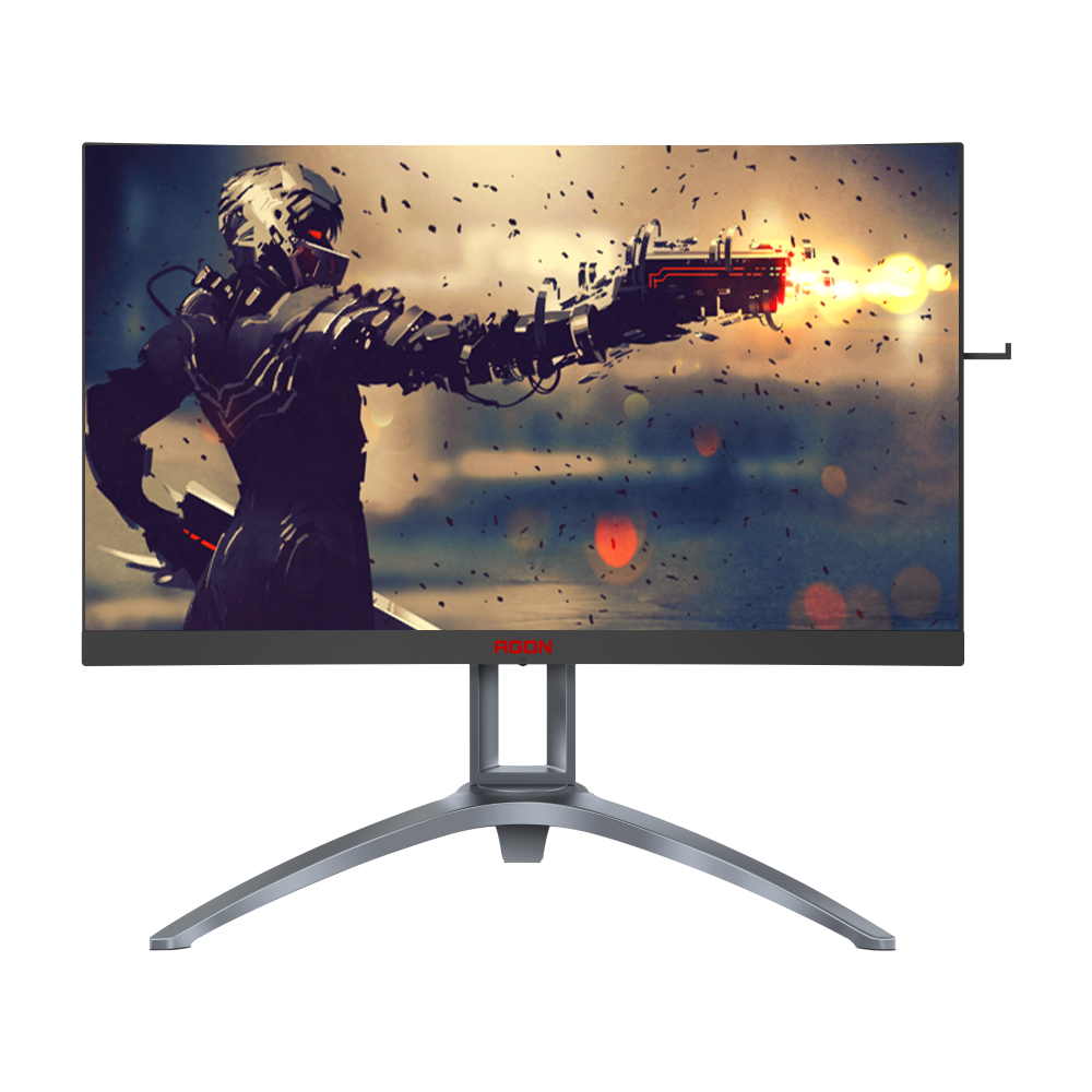 AOC AG273QCX 27 Inch 2K 144Hz Curved Monitor - Black