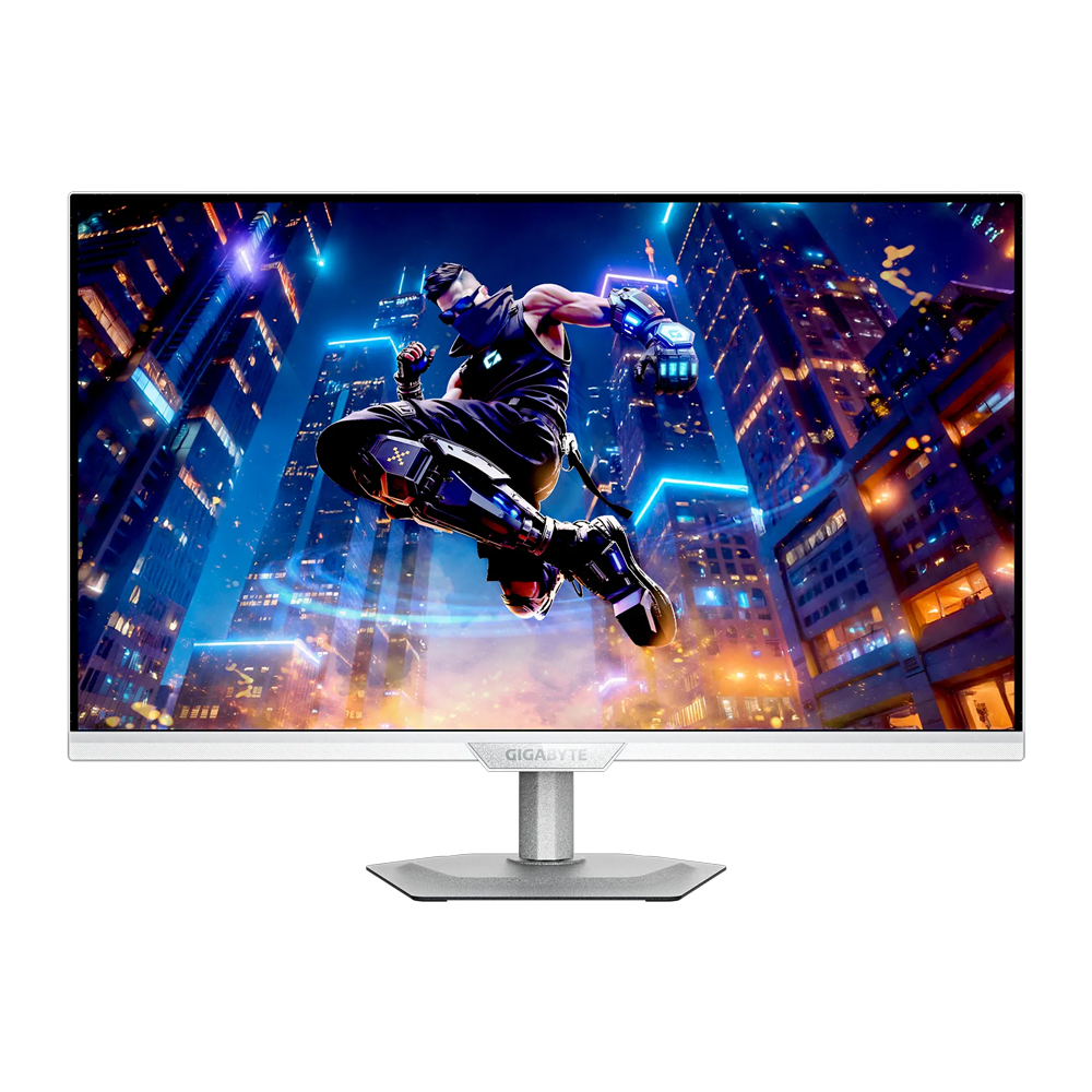 GIGABYTE M27UP 27 Inch 4K 160Hz/ FHD 320Hz HDMI 2.1 1ms Gaming Monitor - White (Dual Mode)
