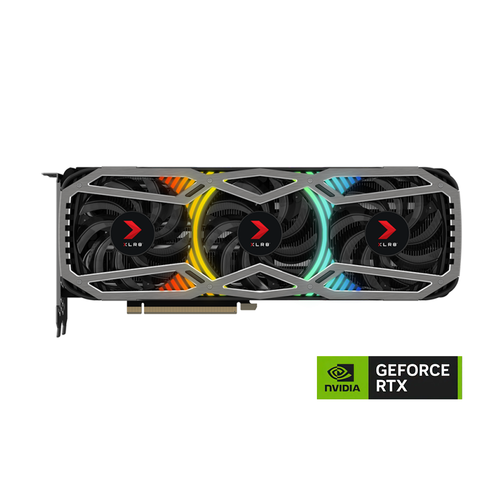 PNY NVIDIA GEFORCE RTX 3080 XLR8 GAMING REVEL EPIC-X RGB LHR 12GB Graphic Card - Black